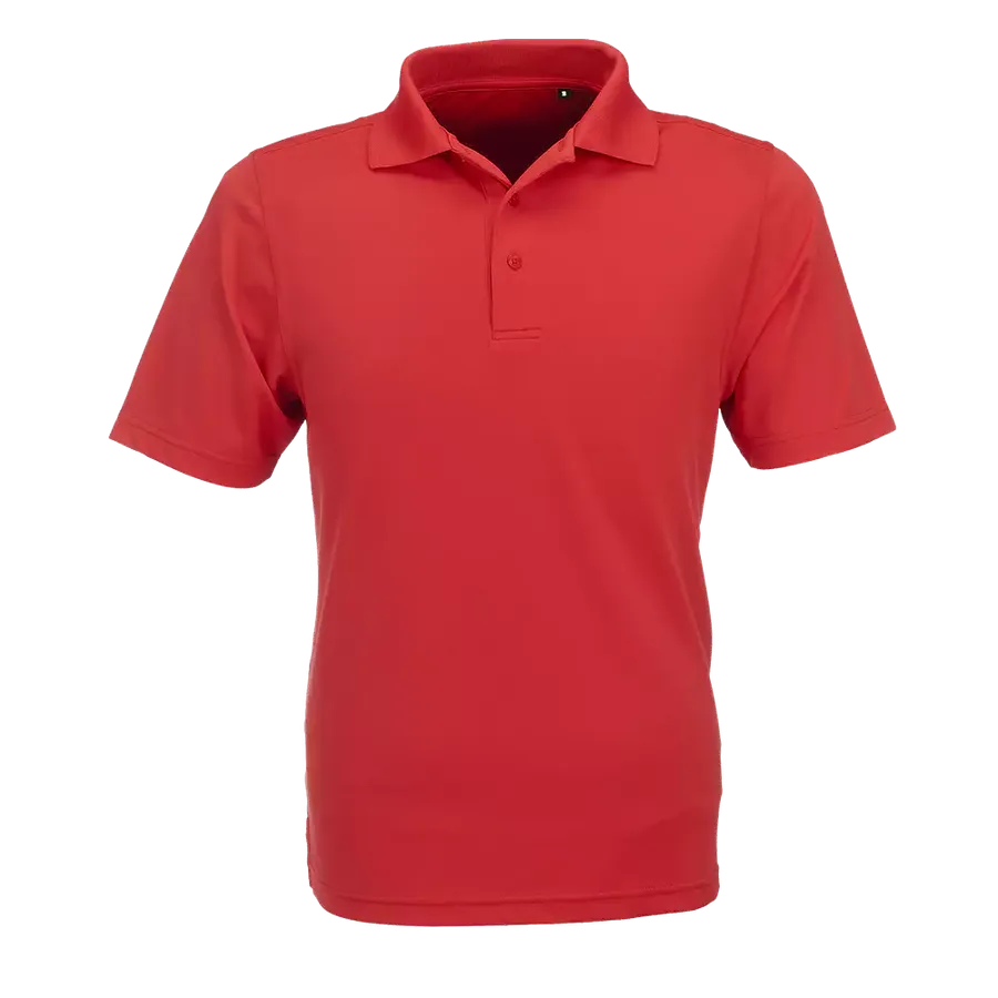 Golf Shirt Red Polycotton